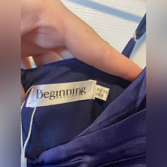 Newww!!Beginning Boutique Honey Navy Mini Dress Size 6 - Picture 6 of 11